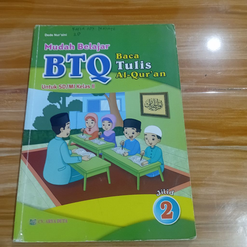 BTQ BACA TULIS AL- QUR'AN KELAS 2 SD