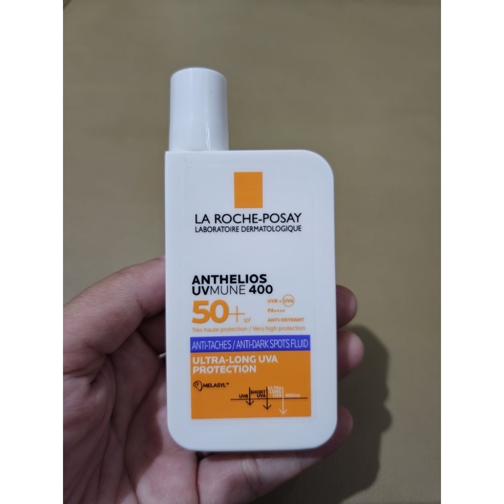 La Roche Posay Anthelios UVMUNE 400 Sunscreen Anti-Dark Spots Fluid 50ml Original (Sudah pernah dipa