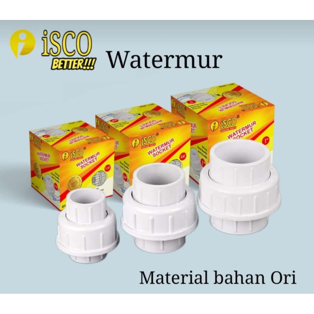 WATER MUR SOCKET /WATER UNION ISCO TEBAL PUTIH