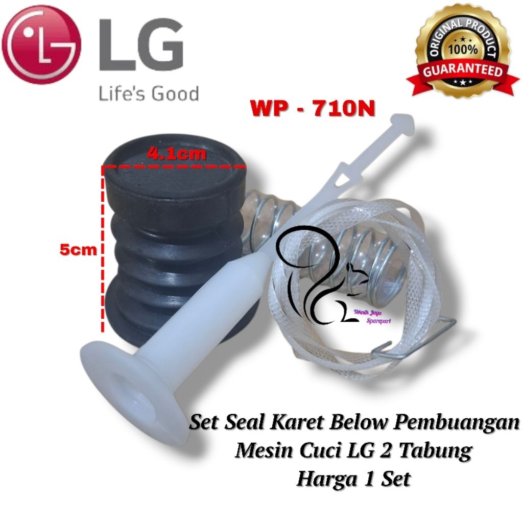 [ LG WP 710N] Set Seal Karet Pembuangan Mesin Cuci LG 2 Tabung 1 Set