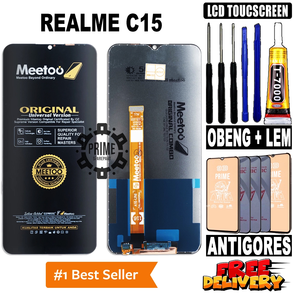 LCD REALME C15 ORIGINAL OEM LCD TOUCHSCREEN REALME C15 FULLSET