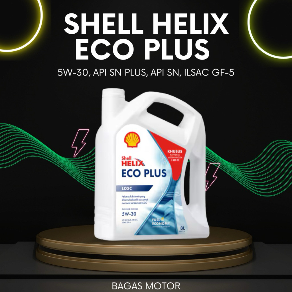 Oli Mesin Mobil Shell Helix Eco Plus 5W-30