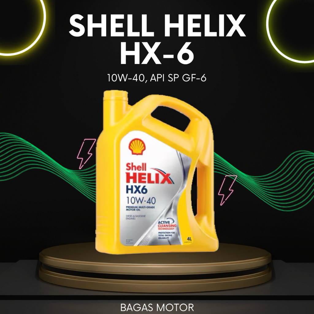 Oli Mesin Mobil Shell Helix HX6 10W-40