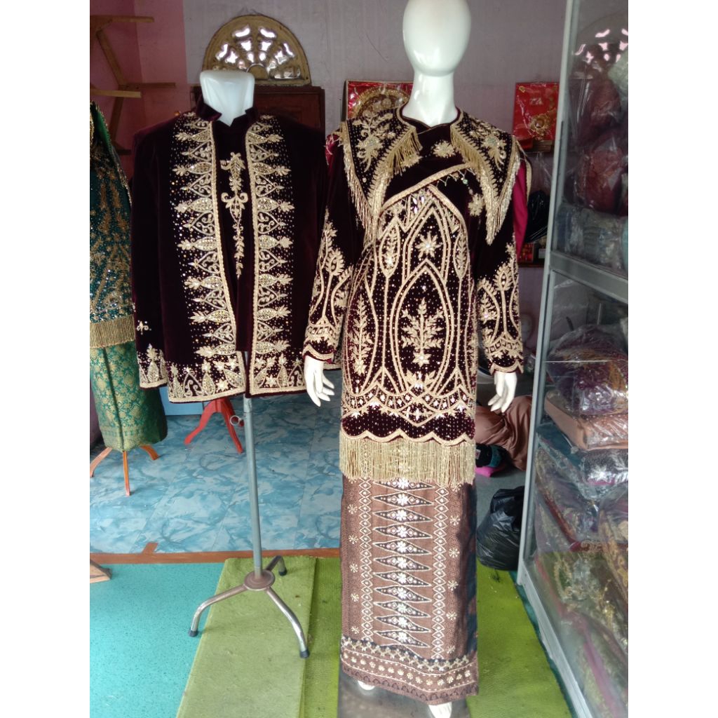 BAJU PENGANTIN MINANG BAHAN PREMIUM MILANO