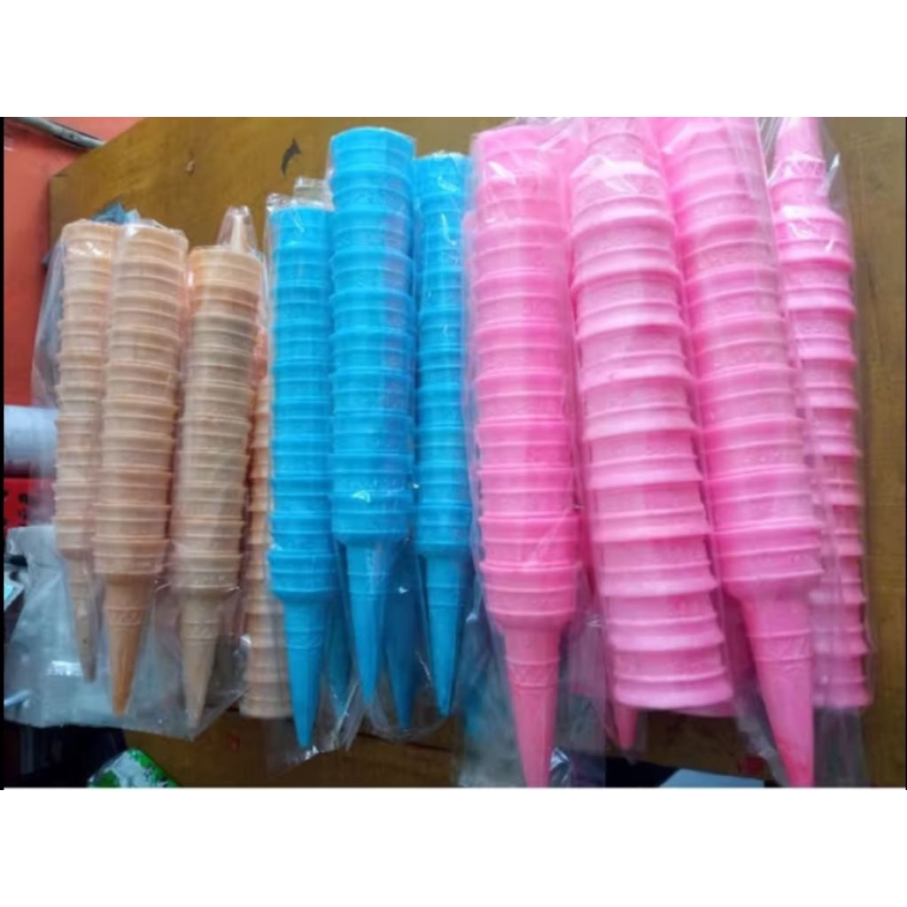Cone Ice Cream Kerucut Besar – Diameter 5 cm | Isi 10 Pcs