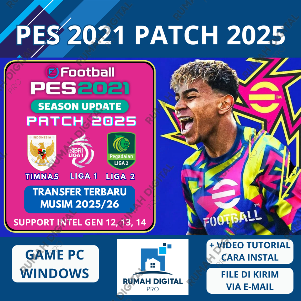 PES 2021 PATCH 2026 UPDATE MUSIM TERBARU LIGA BRI SUPER LEAGUE TIMNAS - GAME PC OFFLINE