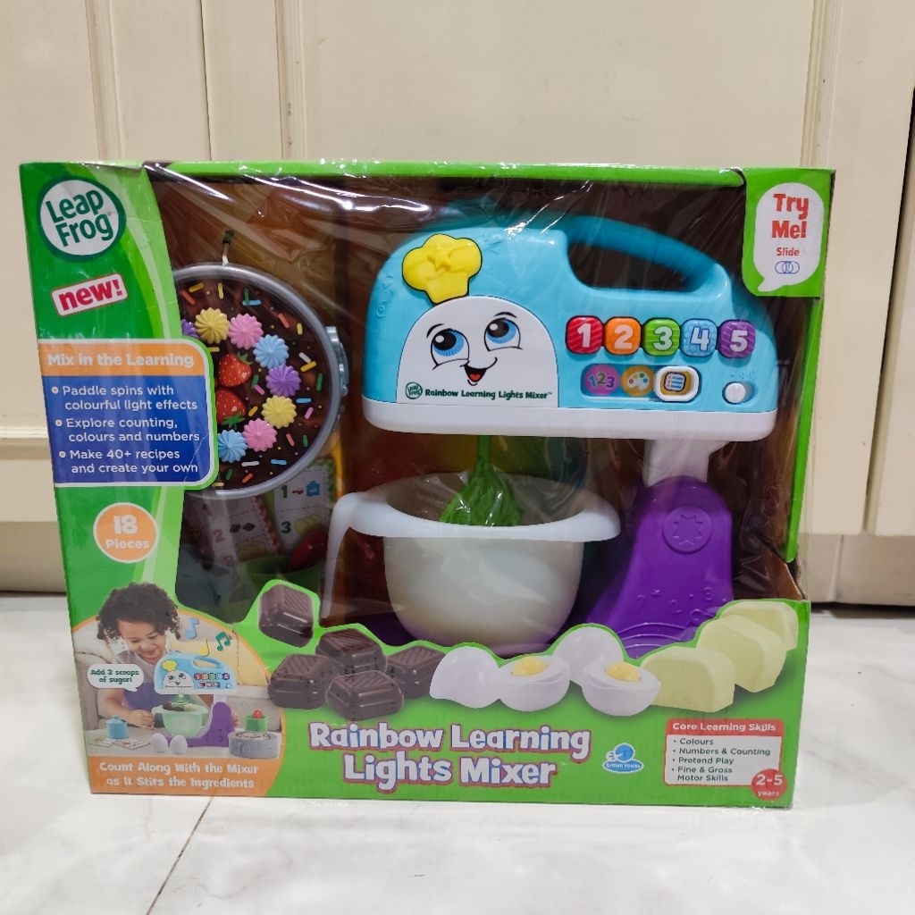 Leap Frog Rainbow Learning Lights Mixer Original Education Toys - Mainan Edukasi Memasak Anak