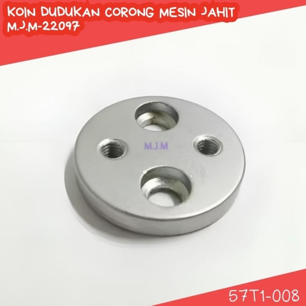 Ruler Plat Koin Dudukan Corong Mesin Jahit JUKI / 57T1-008 M.J.M-22097