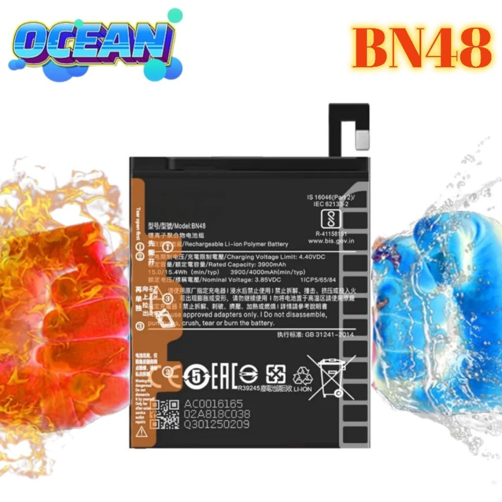 Baterai Xiaomi Redmi Note 6 / Note 6 Pro / BN48 Battery Batrai Batrei Batre