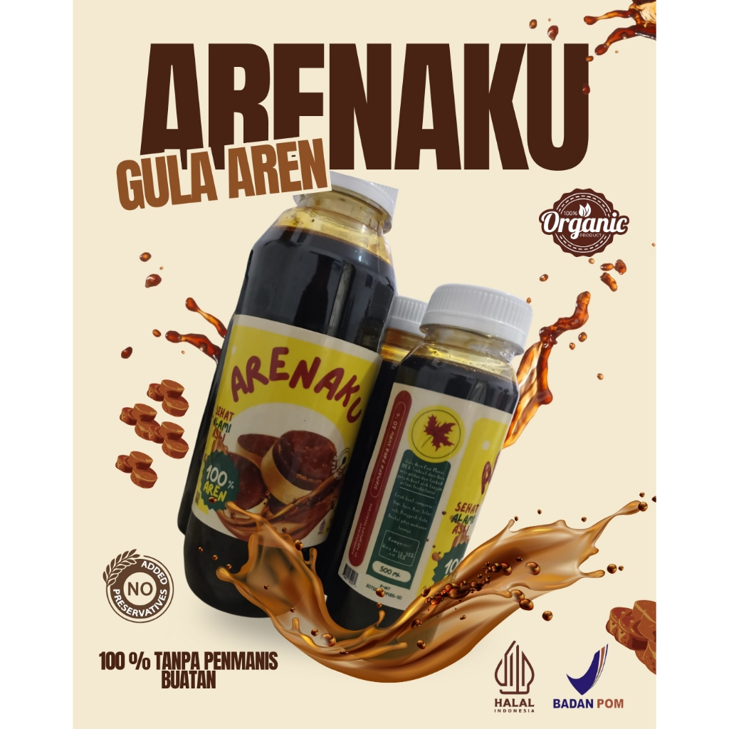 

ArenaKu Gula Aren Cair Premium 250ML Organic