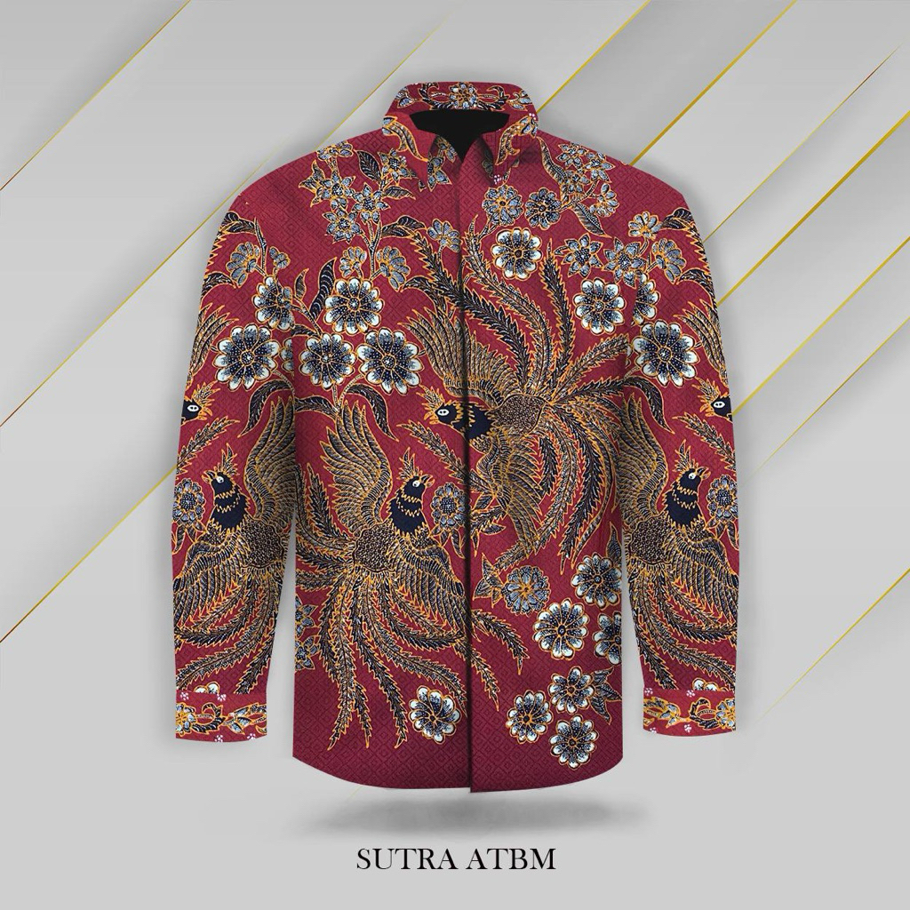 BATIK TULIS SUTERA ATBMKEMEJA BATIK SUTRA ATBM/ KAIN BATIK TULIS PEKALONGAN