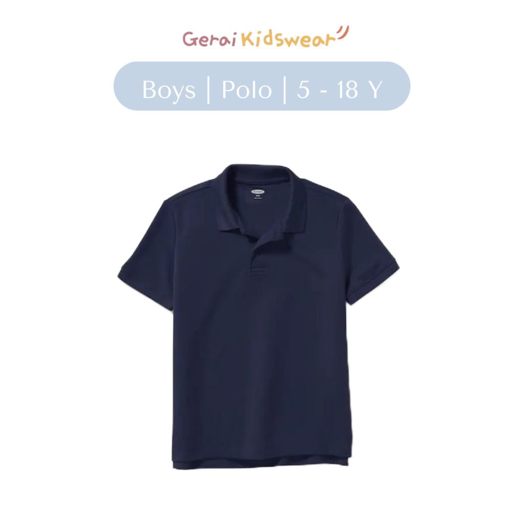 Geraikidswear Kaos Kerah Polo Anak Laki Laki 4-14 Tahun