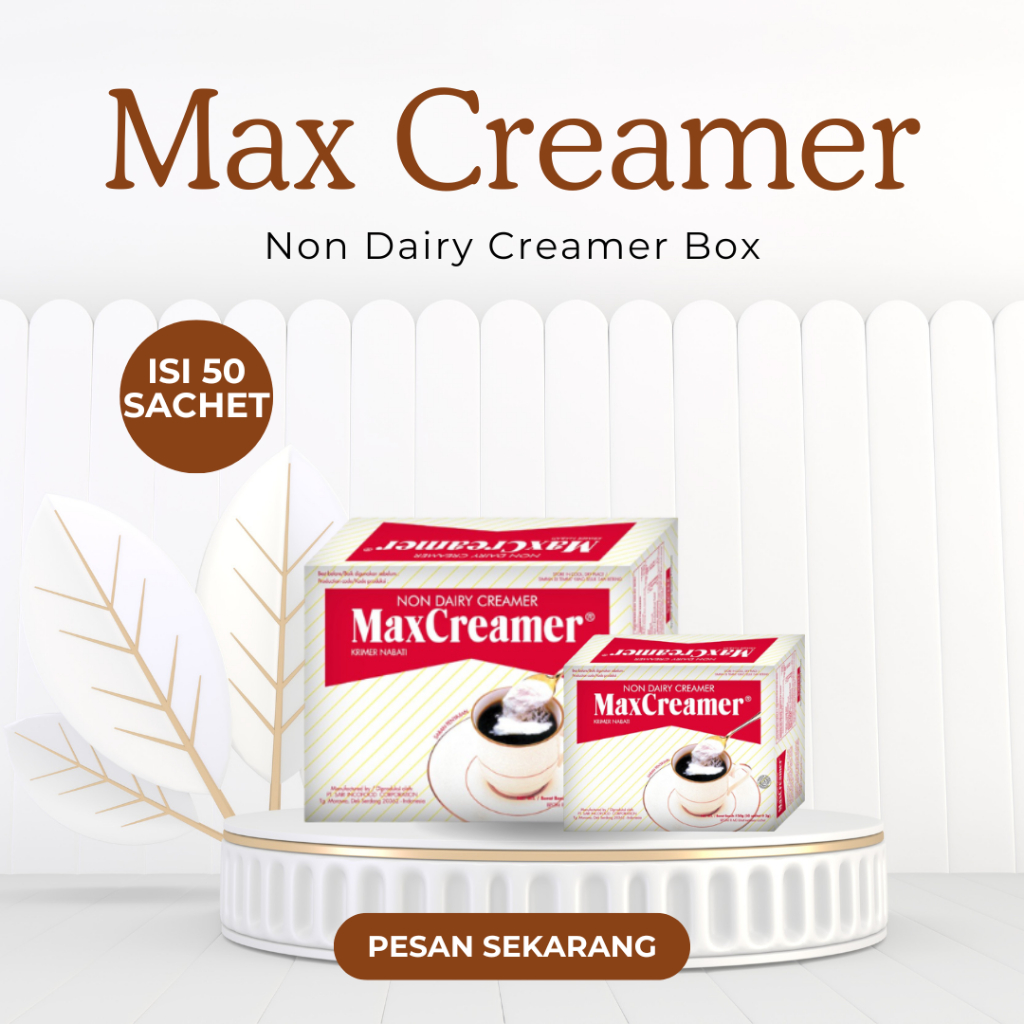 Max Creamer / Max Creamer Non Dairy Creamer Box isi 50 Sachet