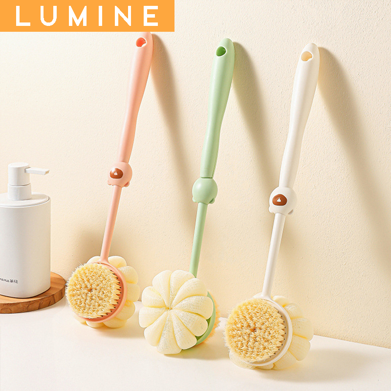 Sikat mandi dua sisi, sikat punggung mandi, sikat punggung mandi, sikat punggung berbulu lembut, han