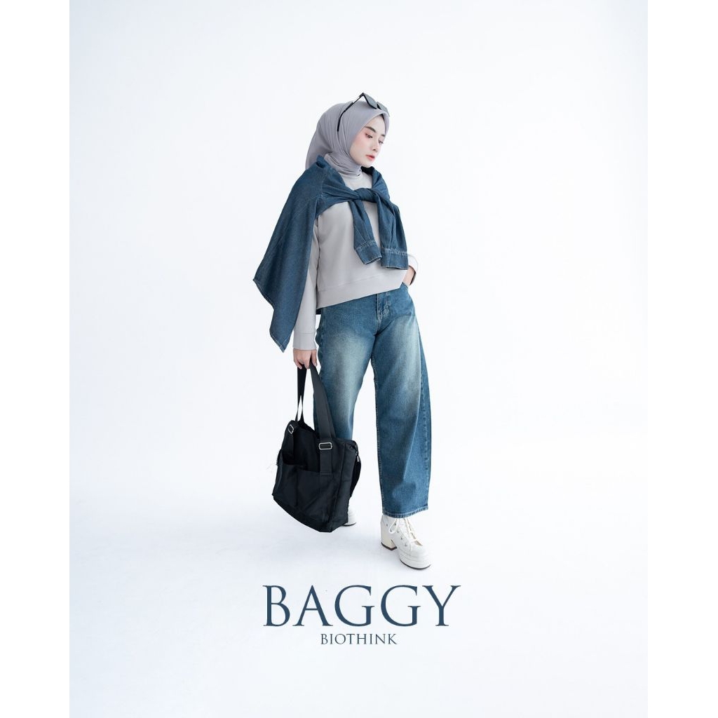 MAREMA DENIM - BAGGY JEANS BY MAREMAZALIFA DENIM - CELANA JEANS BAGGY STYLE