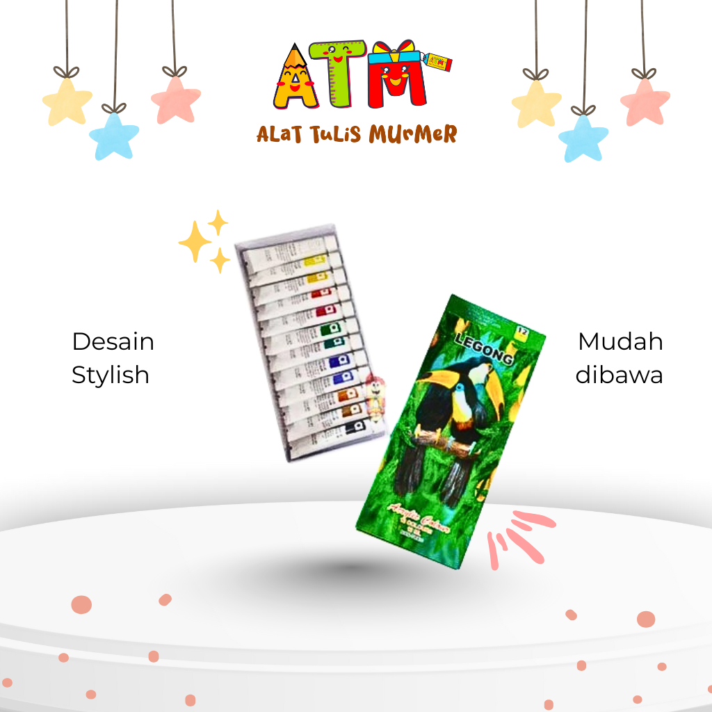 

Cat Akrilik/Cat Lukis/CAT ACRYLIC 12C 12ML / A-12C LEGONG