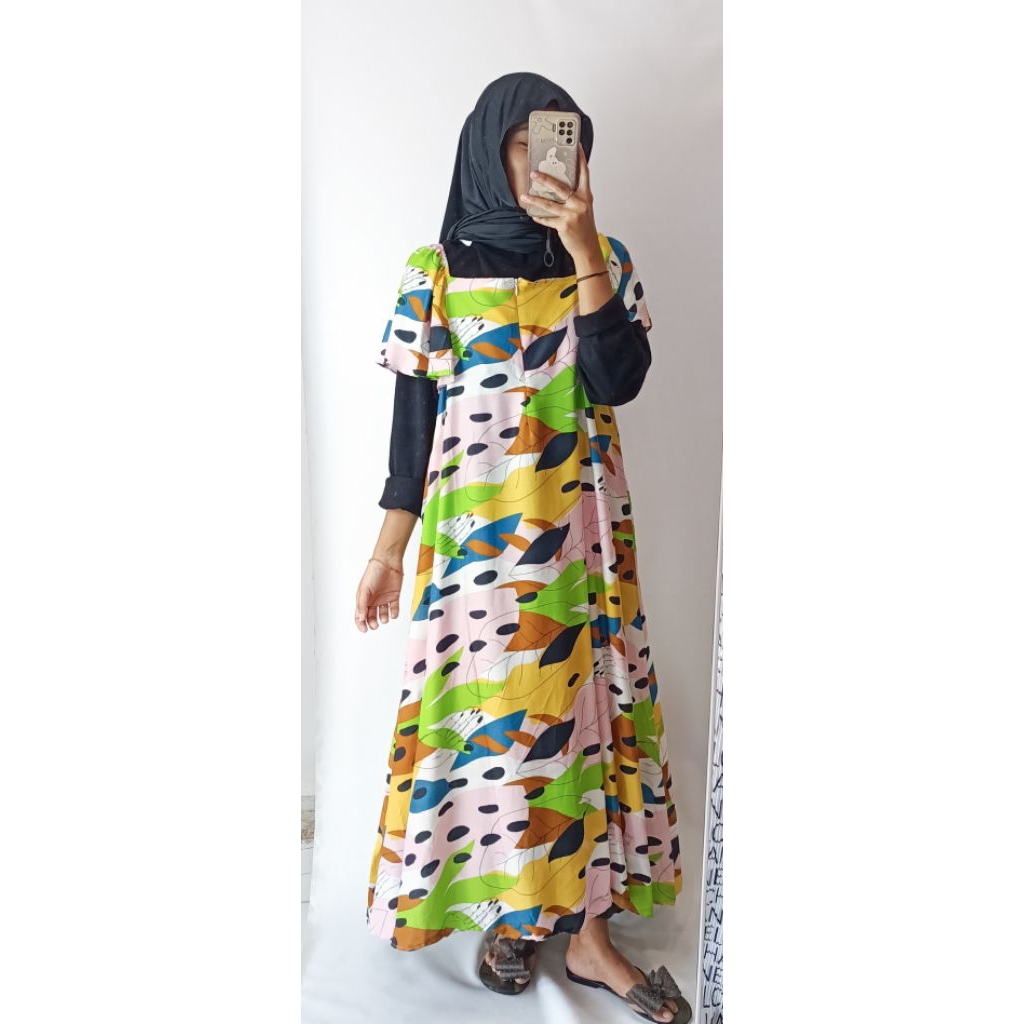 Daster model Sabrina wanita kekinian