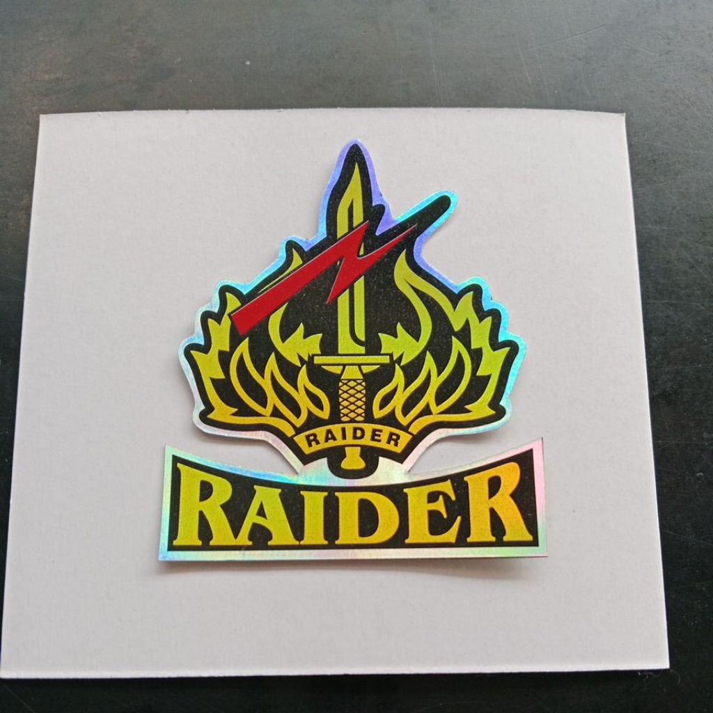 

stiker RAIDER/stiker hologram glossy