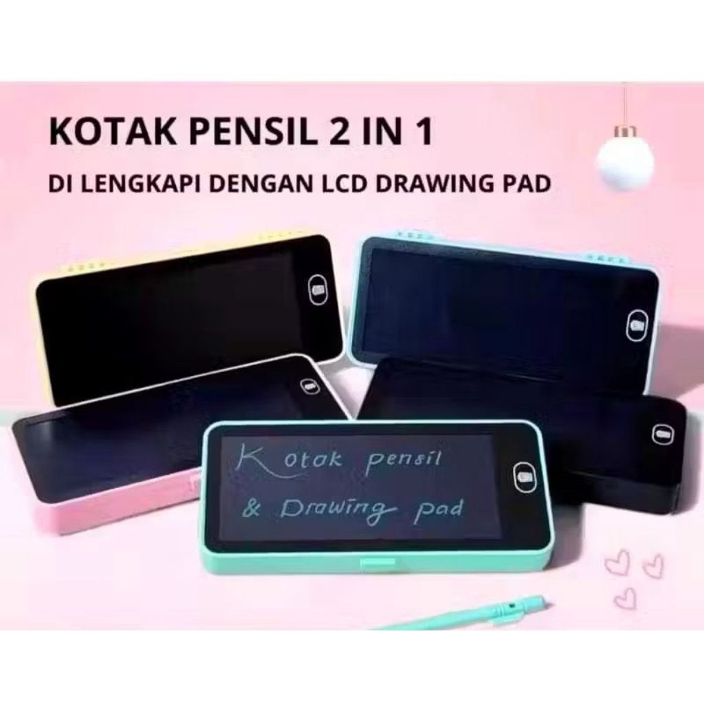Mainan Anak Edukasi Kotak Pensil Case LCD Writing / Mainan Anak LCD Writing Drawing