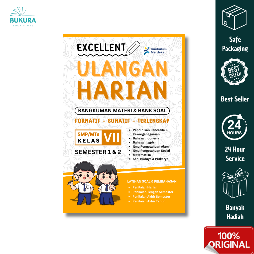 BUKU EXCELLENT ULANGAN HARIAN SMP/MTS KELAS 7 - Garda Cendekia