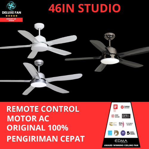 MT. EDMA STUDIO 46" Kipas Angin Dekorasi Gantung Dengan Remote