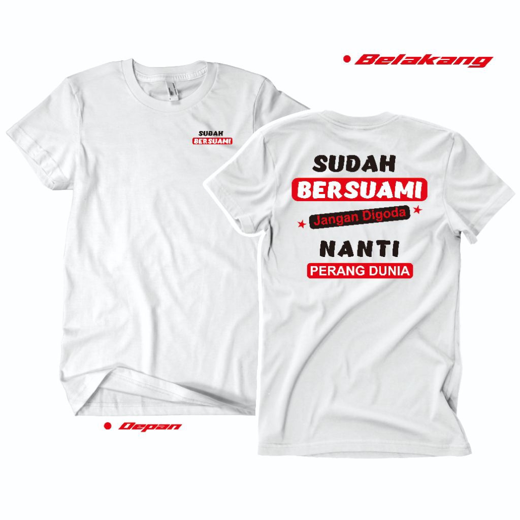 Kaos Sudah bersuami Kaos kata -kaos unisex