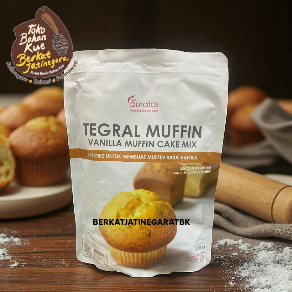 TEGRAL CAKE MUFFIN VANILA KEMASAN 500 GR / PURATOS CAKE MUFFIN VANILA