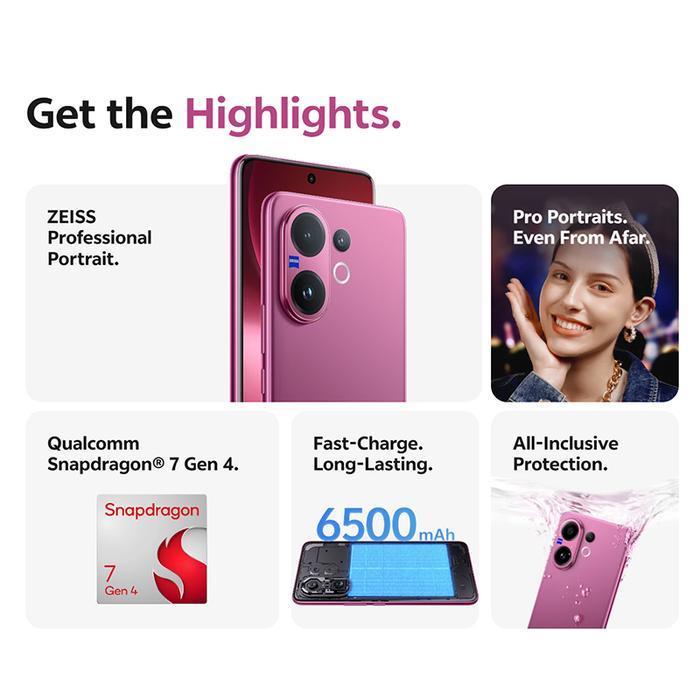 VIVO V60 5G 12/512GB | Prosesor Qualcomm Snapdragon 7 Gen 4