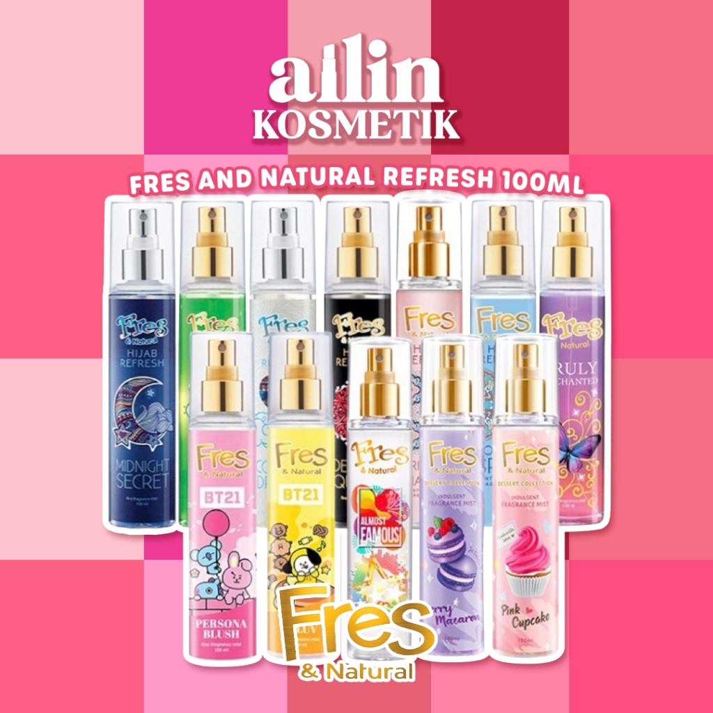 AILIN | FRESH And Natural Refresh 100ml BPOM ORIGINAL / Minyak Wangi Fresh Hijab Perfume Parfum