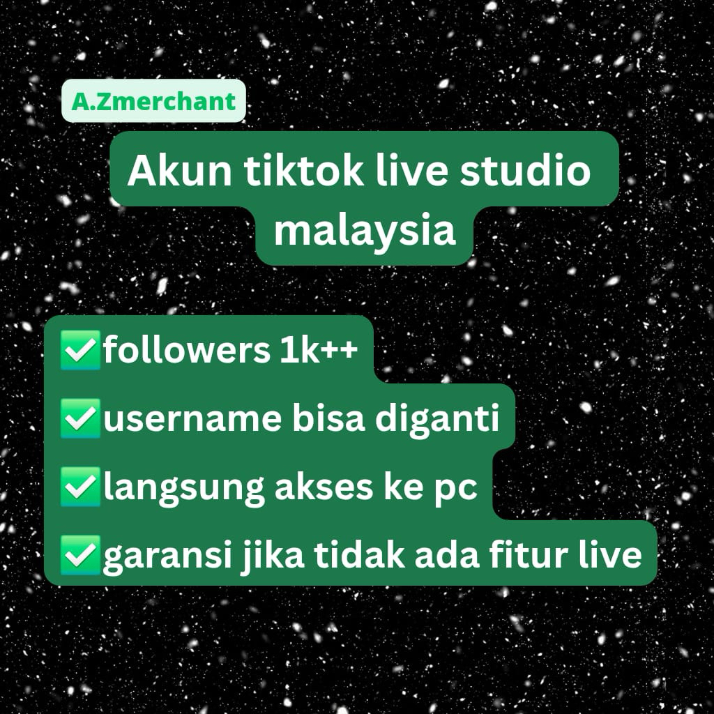 akun tiktok live studio Malaysia | Fitur Live + Studio