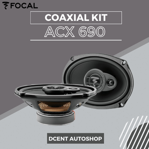 Speaker Audio Mobil - Speaker Coaxial Focal ACX 690 - 6x9 Inch - Speaker 3-way Elliptical Coaxial Ki