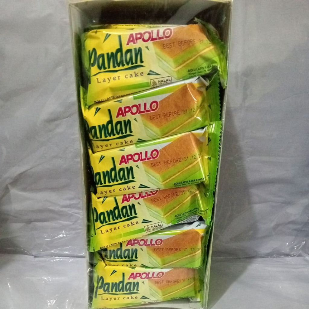 Apollo Layer Cake Pandan Isi 24
