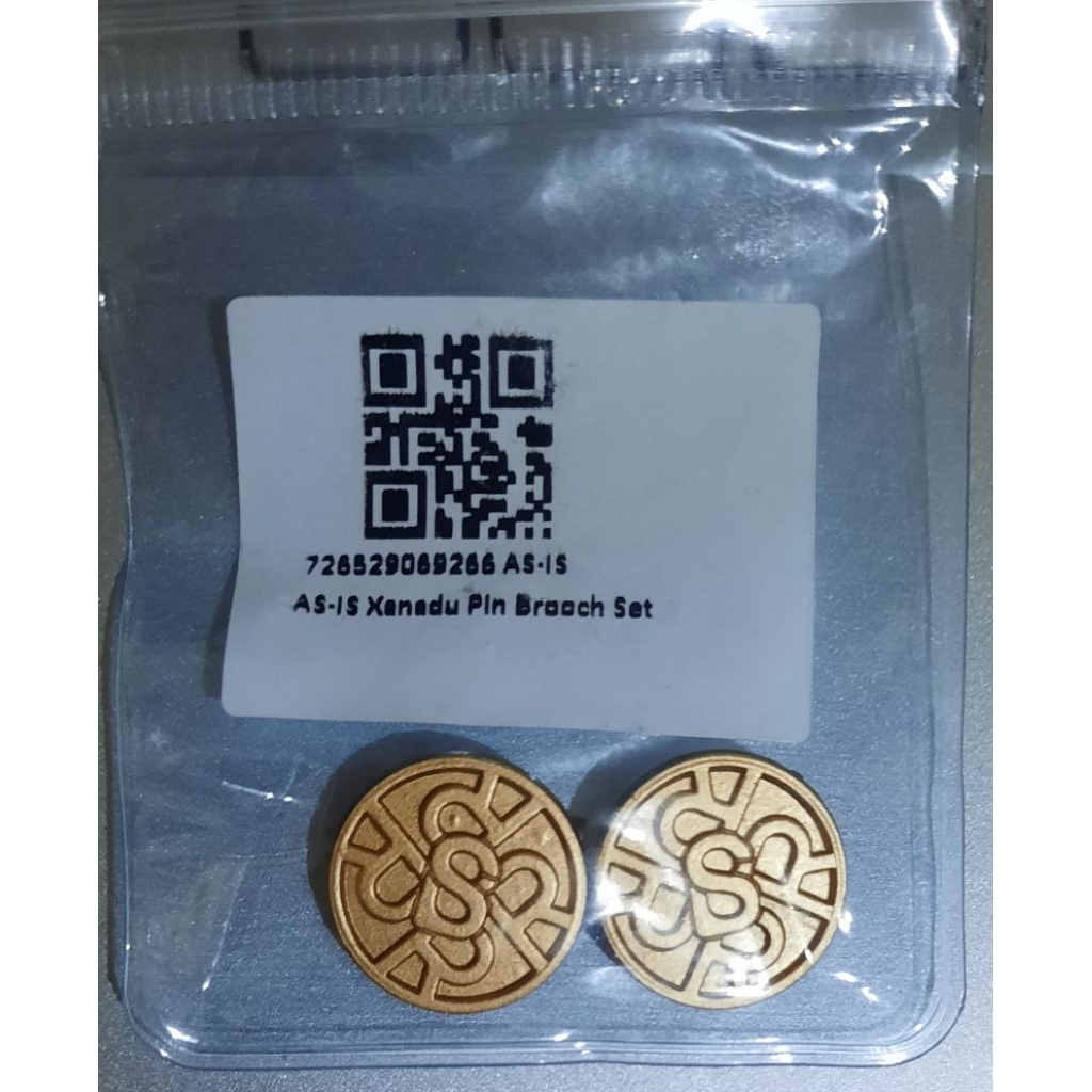 New As Is#Xanadu Brooch# Bros ButtonscarvesXRia Miranda#Gold