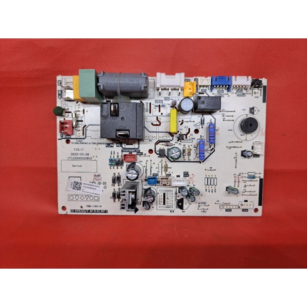 MODUL PCB MAINBOARD INDOOR AC MIDEA 1/2 - 1PK ORIGINAL