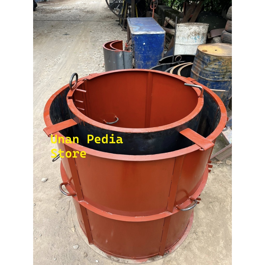 Cetakan Buis Beton 80x100 cm - Cetakan Gorong-Gorong Beton Diameter 80xTinggi 100 cm