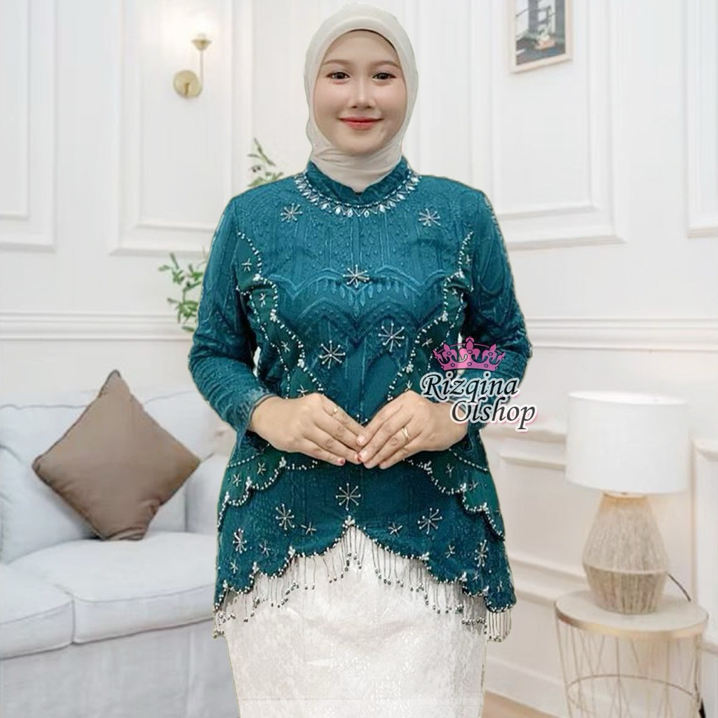 Set Kebaya Wanita Terbaru / Baju Mewah Untuk Pesta / Kebaya Wisuda Modern / Kebaya Premium Mewah