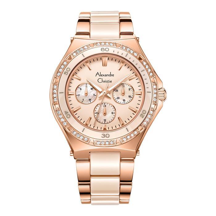 Jam Tangan Wanita Alexandre Christie AC 2294 BFBRGMD AC 2294 BF BRGMD Chronograph Original Resmi
