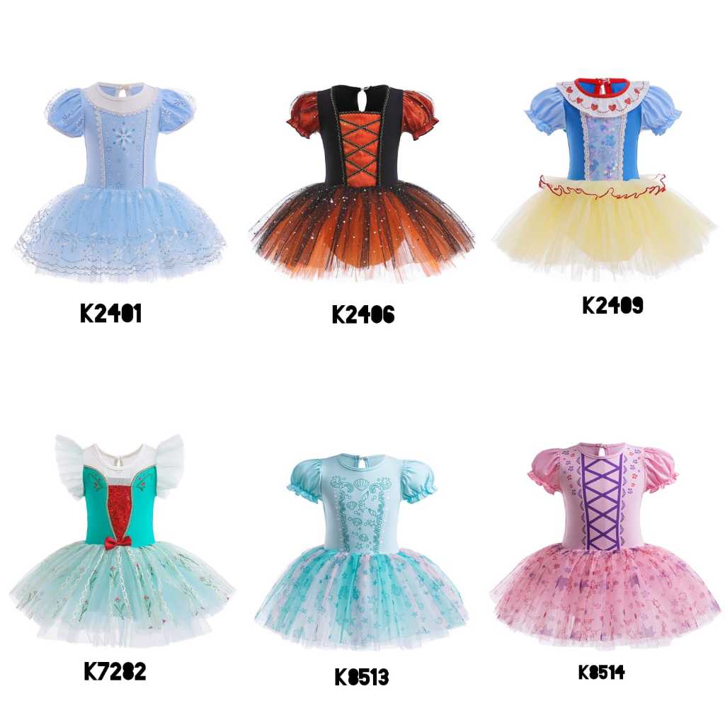 Fairyland | | Baju Kostum Balet Anak putri  Elsa, Pumpkin halloween, snow white, ANNA,putri duyung, 
