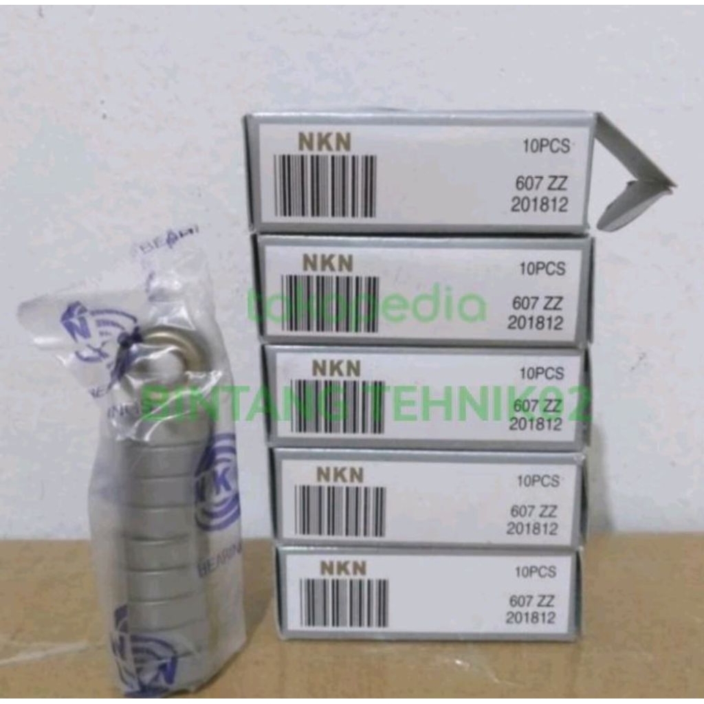 BEARING 607 Z NKN JAPAN TUTUP BESI BEARING TIPE 607 Z MADE IN JAPAN KA
