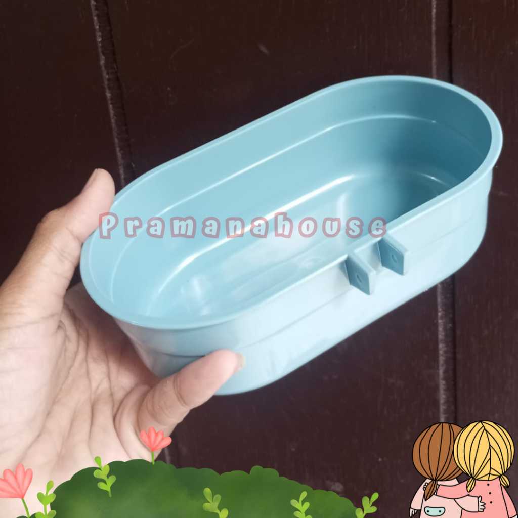 Cepuk Oval Cepuk Kapal Cepuk Mandi Tempat Pakan Makan Minum Burung Ayam Bebek Merpati