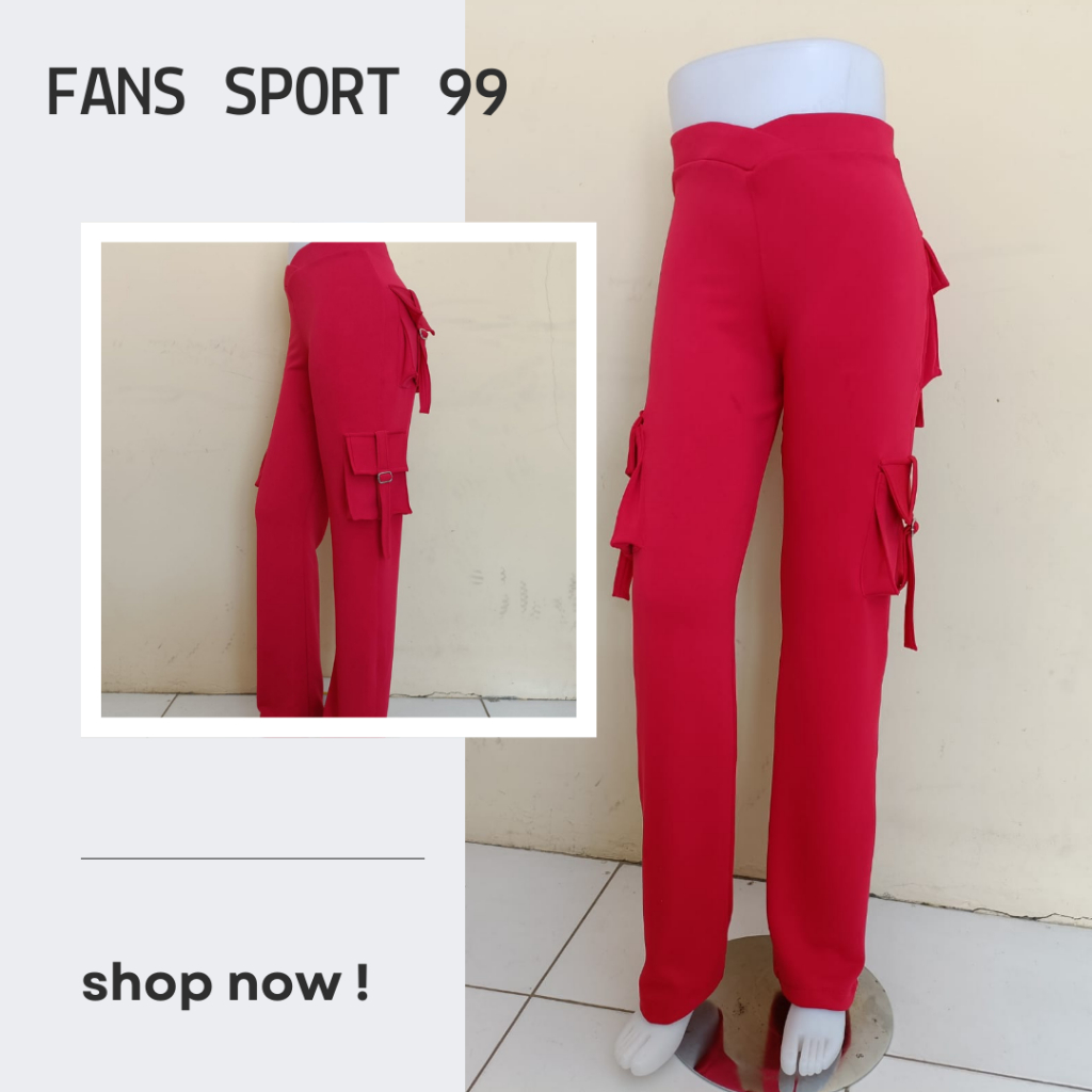 celana senam cargo wanita warna putih>>celana senam wanita>>celana olahraga wanita terlaris