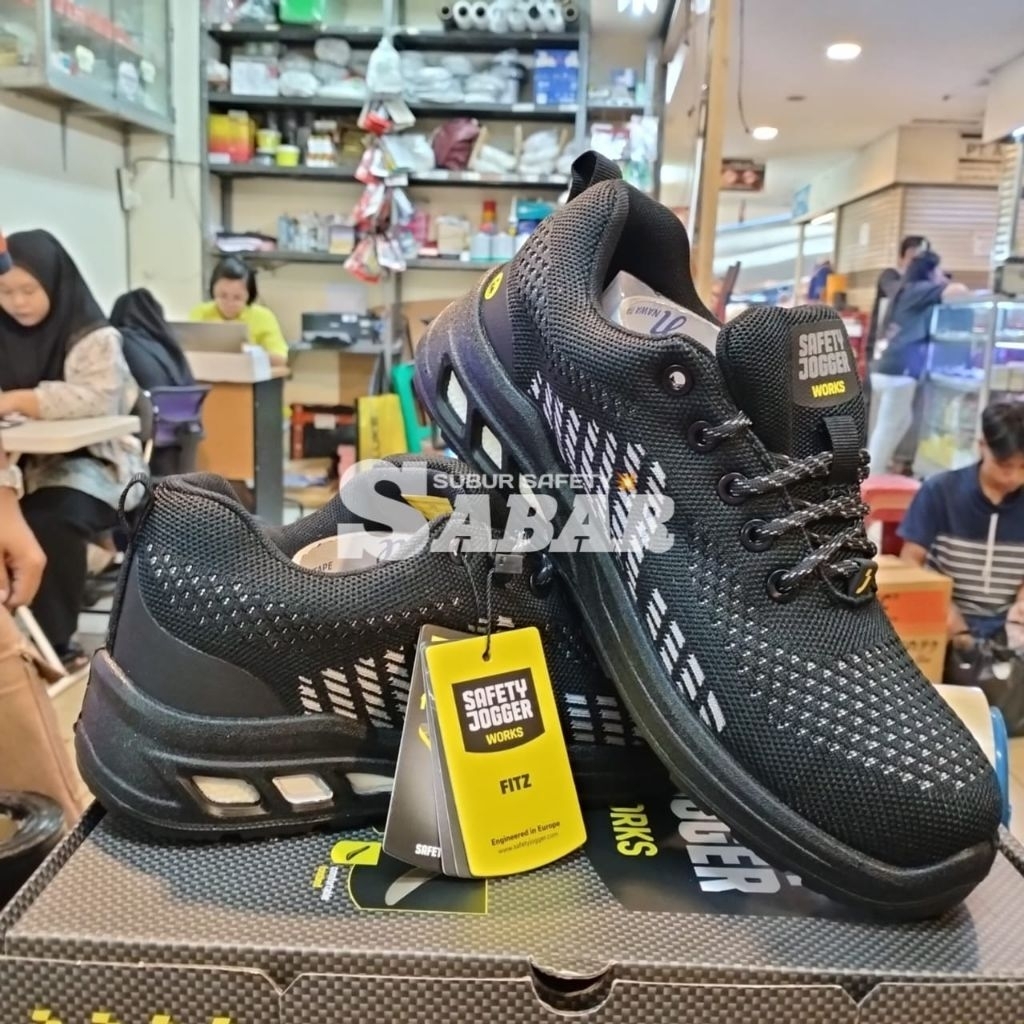 Sepatu Safety Jogger Fitz Black Original / Safety Jogger Fitz Black Termurah Berkualitas