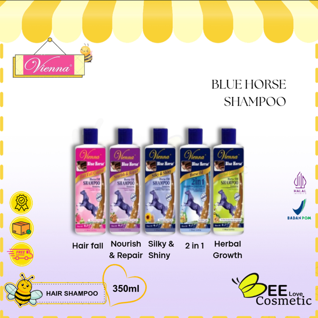 Vienna Blue Horse Shampoo 350ml I Vienna Hair Shampoo