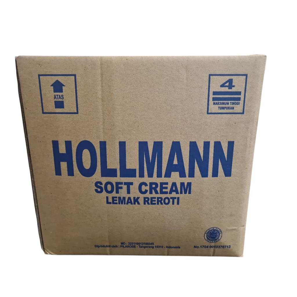 Hollmann Hollman Soft Cream Heavy Softcream Premium Room butter Pail 15 Kg [Instant Surabaya] - Arvi