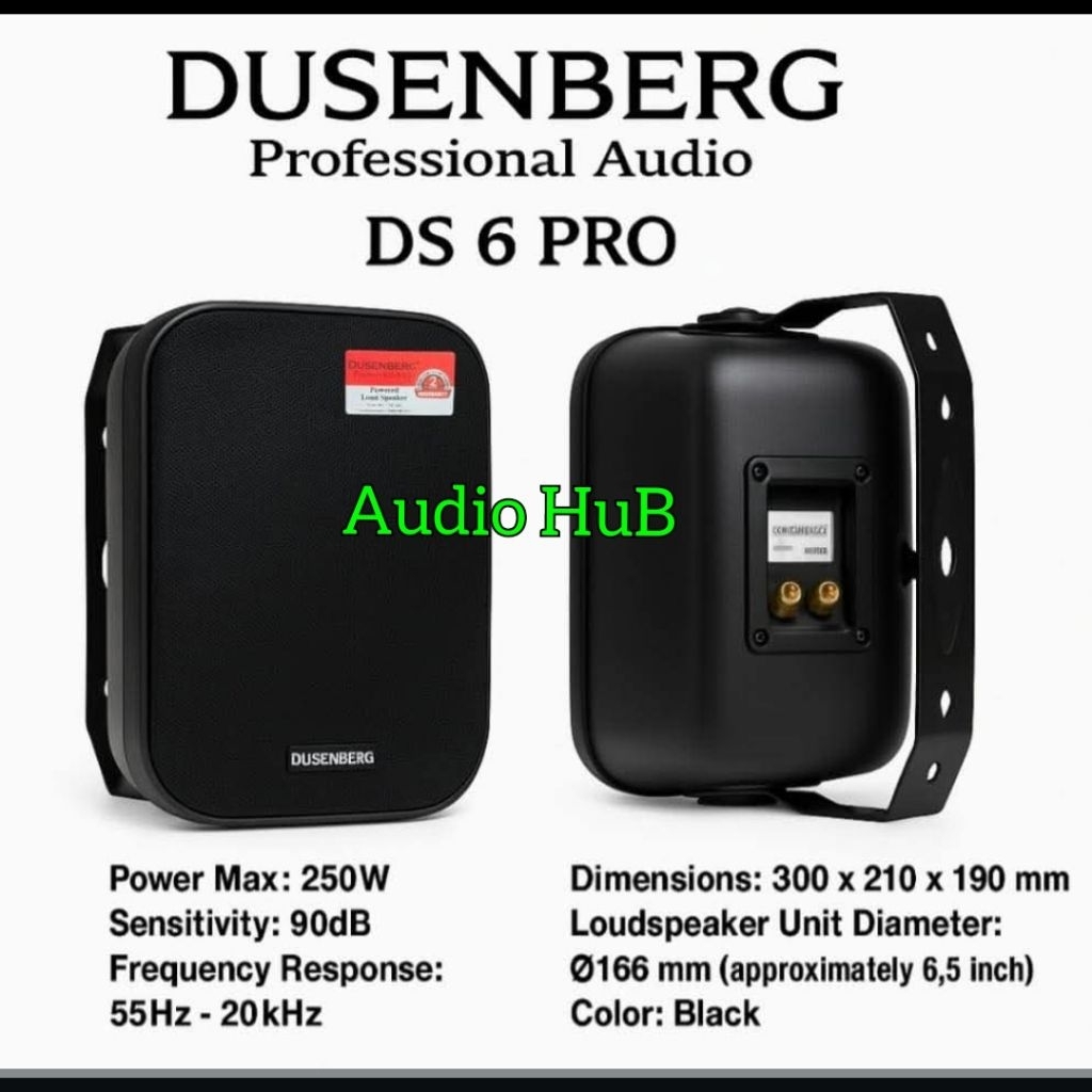 Speaker Pasif 6.5 Inch Dusenberg DS 6 pro / DS6Pro  / DS6 Pro Sepasang 2 Unit Original Free Bracket