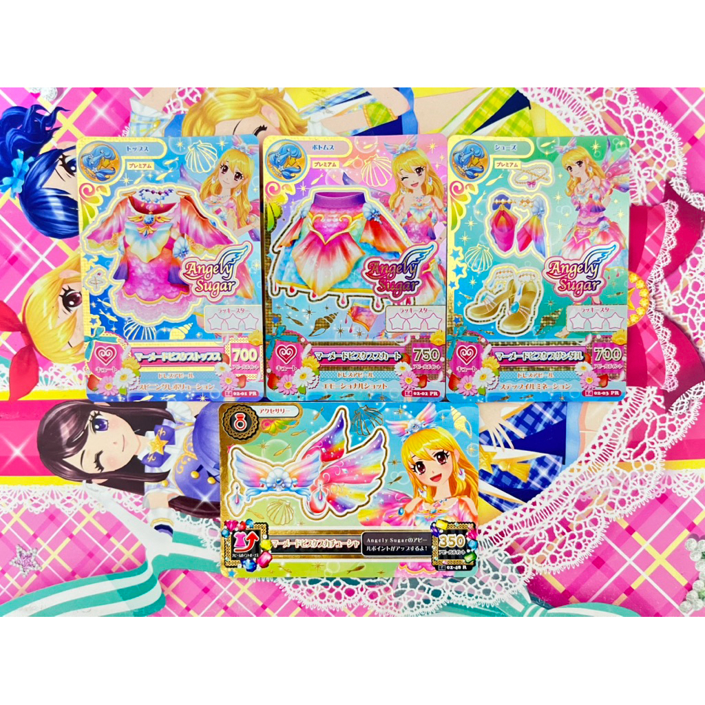Kartu Aikatsu Premium Asli Mermaid Pisces Ichigo Hoshimiya Angely Sugar Consellation Zodiak Original