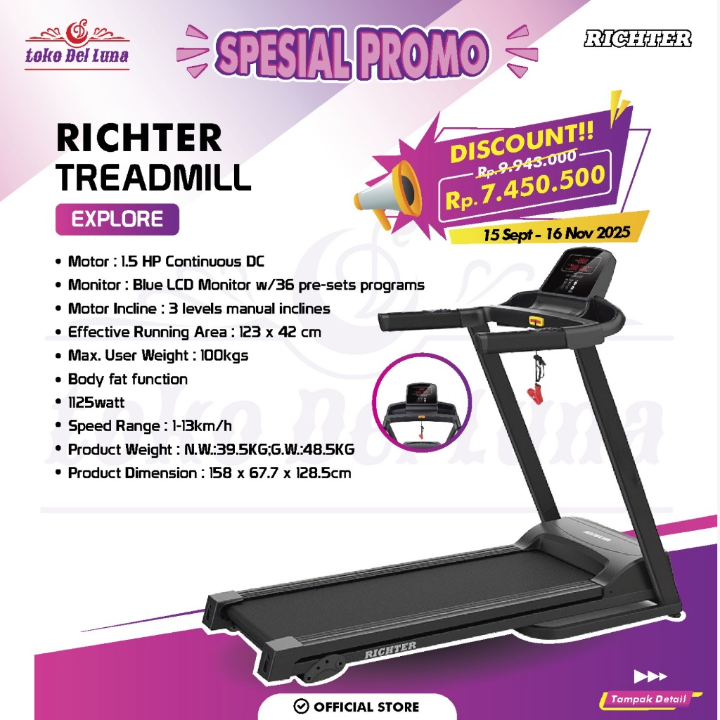 RICHTER Explore Treadmill Elektric