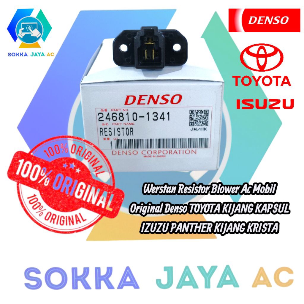 Westan Werstan Resistor Blower Ac Mobil Original Denso TOYOTA KIJANG KAPSUL / IZUZU PANTHER / KIJANG