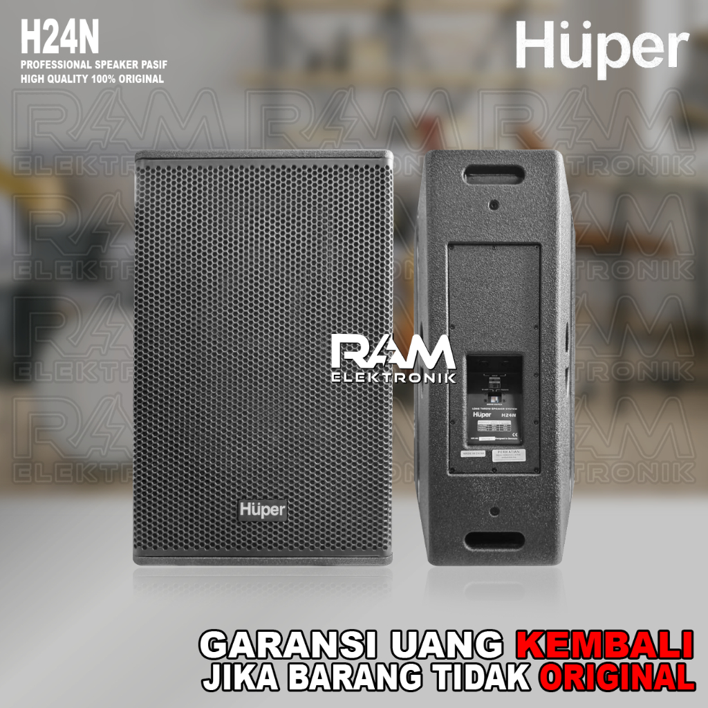 Speaker Pasif Bi-Amp 2 x 12 Inch HUPER H24N | H24 N | H 24N Original 800 Watt