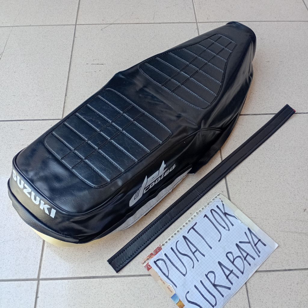 Kulit sarung cover Jok suzuki RC 80 100 BRAVO JETCOOLED bahan ori - Sadel motor rc80 rc100